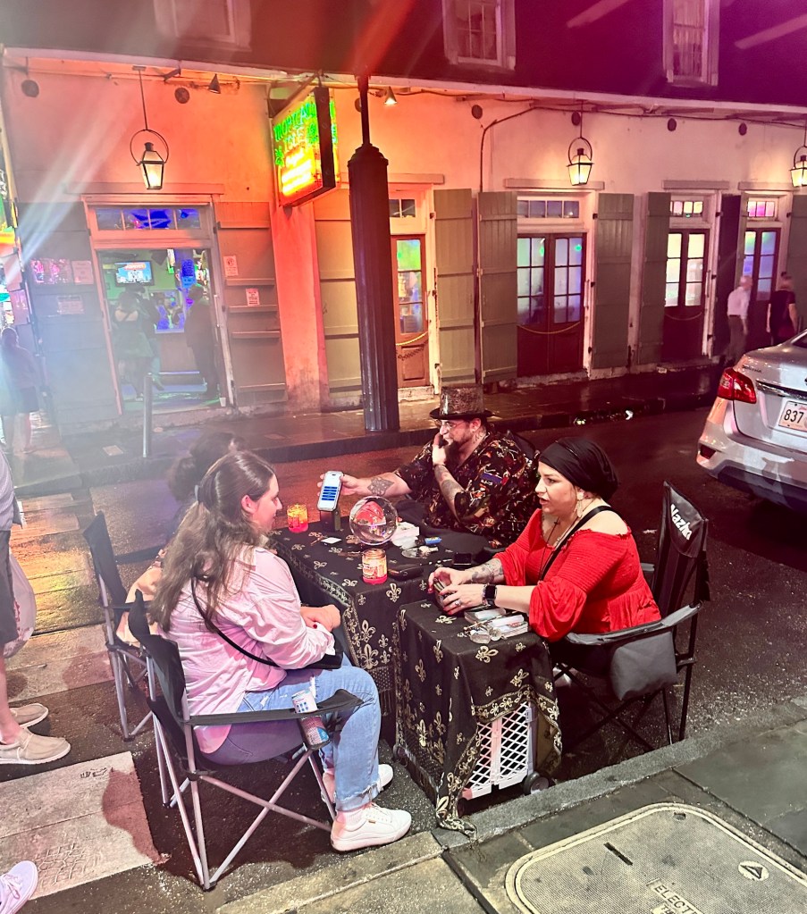 Fortune teller on Bourbon Street New Orleans