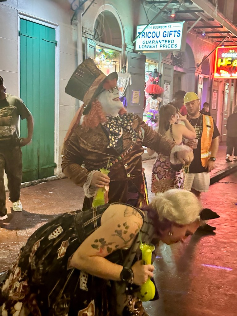 Halloween celebration Bourbon Street French Quarter New Orleans