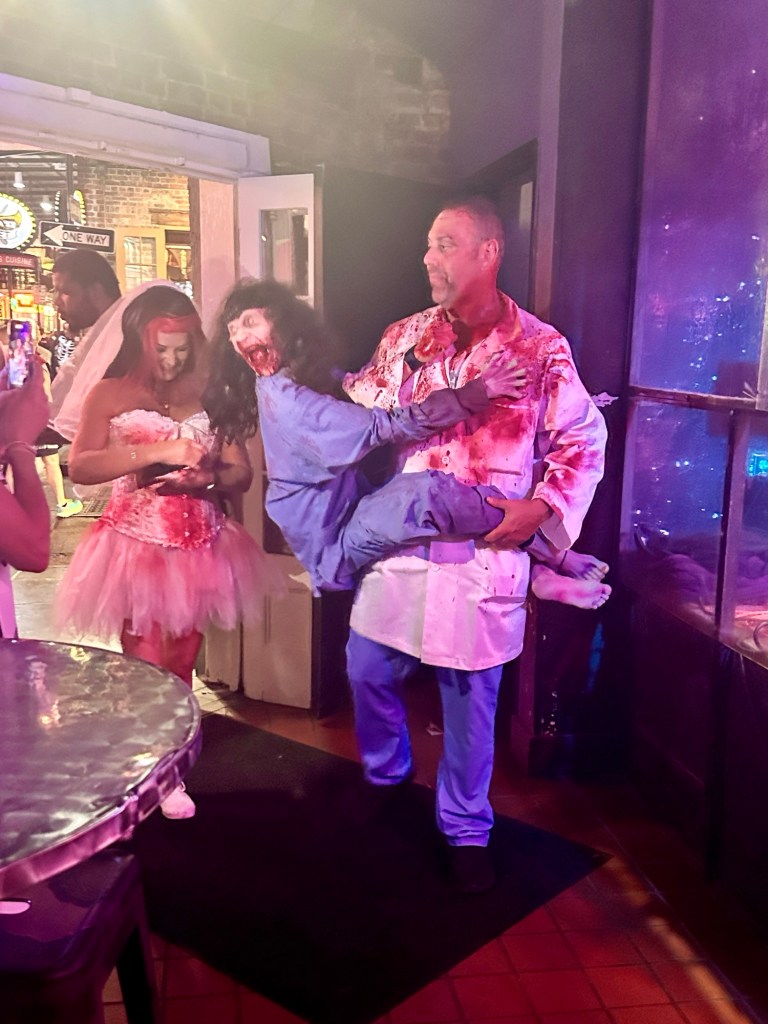 Halloween celebration Bourbon Street French Quarter New Orleans