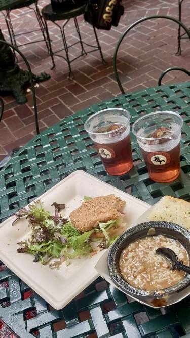 Muffuletta sandwich in the French Quarter, New Orleans