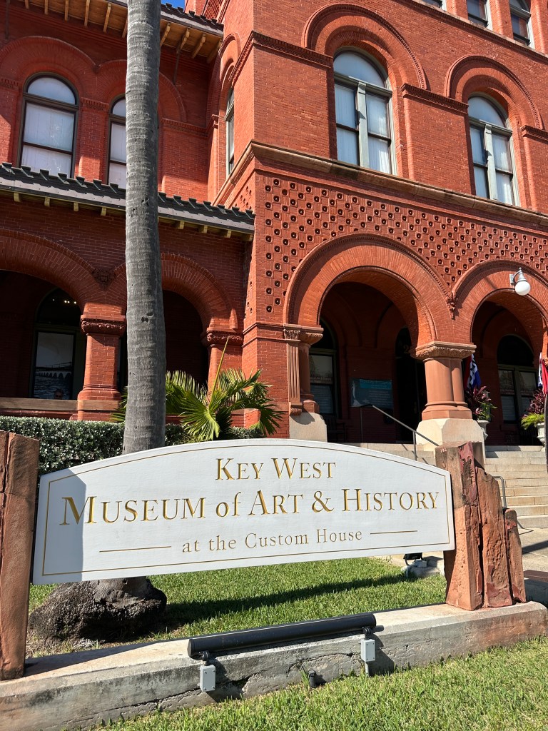 Key West Museum of Art & History with the Ernest Hemingway display, Key West Florida