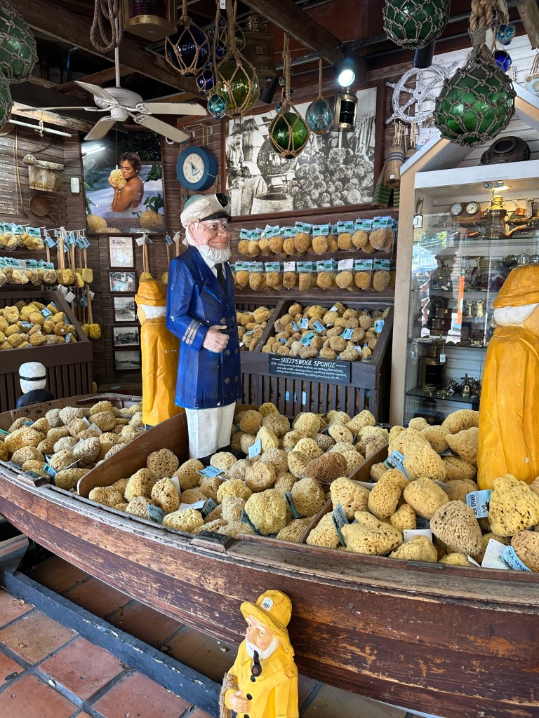 Shopping at the Key West Sponge Market