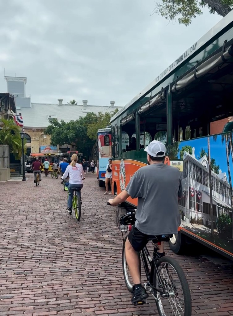 Biking is easy in Key West, Florida